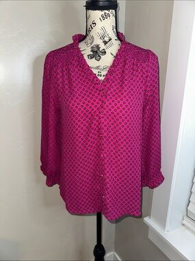 CeCe Polka Dot Blouse